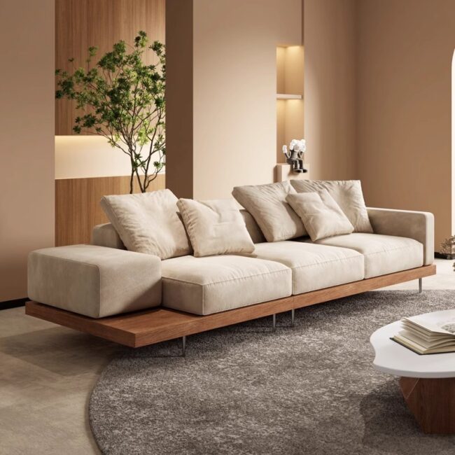Log style free combination sofa